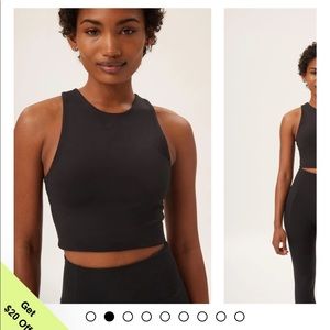 Girlfriend collective gray Dylan tank bra top